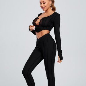 Bright Diamond Crop Top Legging Set